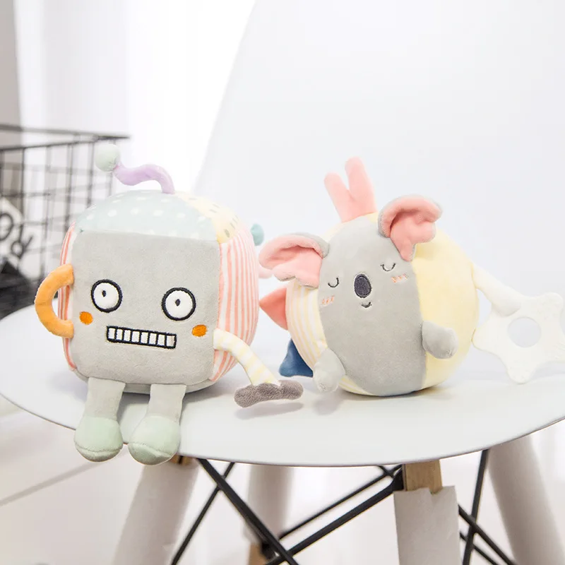 Plush Rattles Baby Newborn Hands Catch Plush Bell Toys Educational Gift For Kids Shower Gift