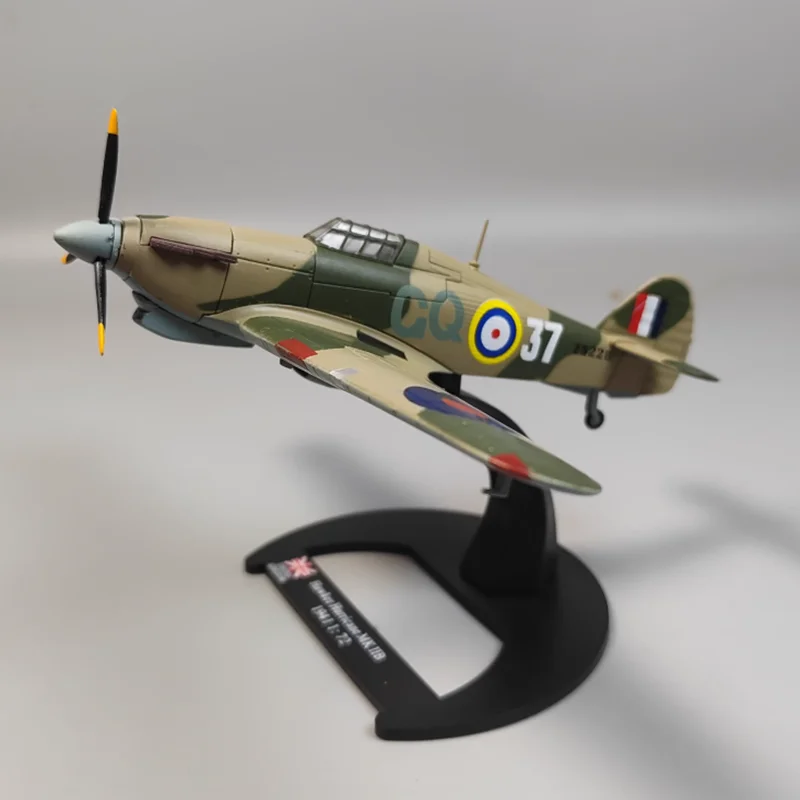 1/72 Scale British MKII Hurricane Fighter Alloy Model Simulation Aircraft Model Collectible