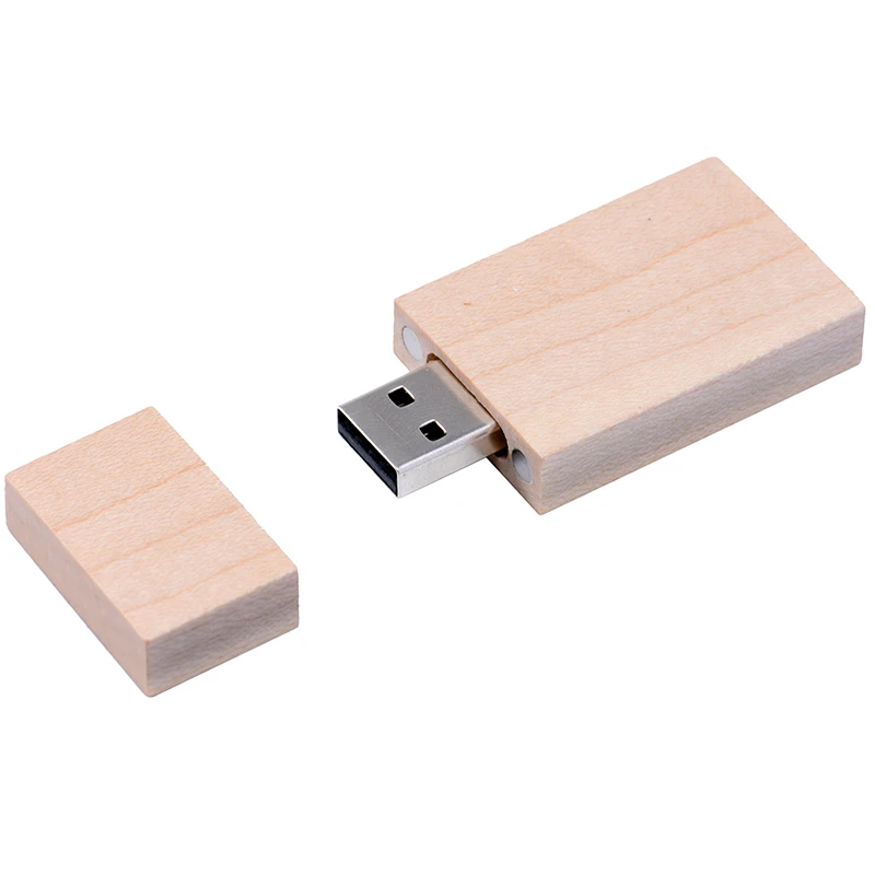 Wood Photo Gift Box USB 2.0 Flash Drives Wedding Custom Pen Drive Real Capacity Memory Stick Photography U Disk 64G