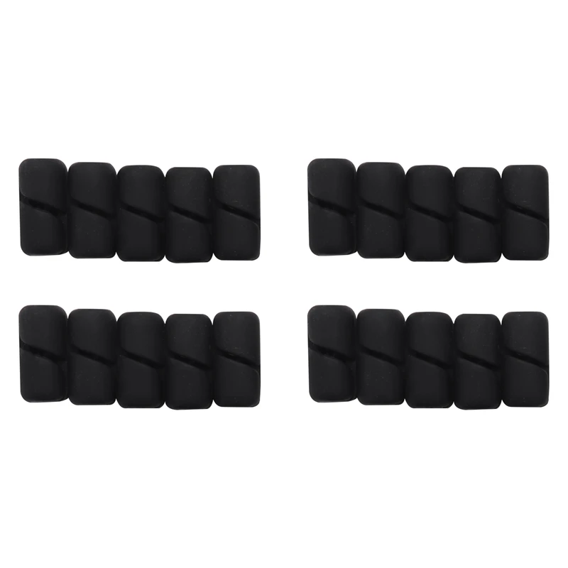 20 Pcs Cable Holder Clips, Cable Management Cord Organizer Clips Silicone Self Adhesive For Desktop USB Charging Cable