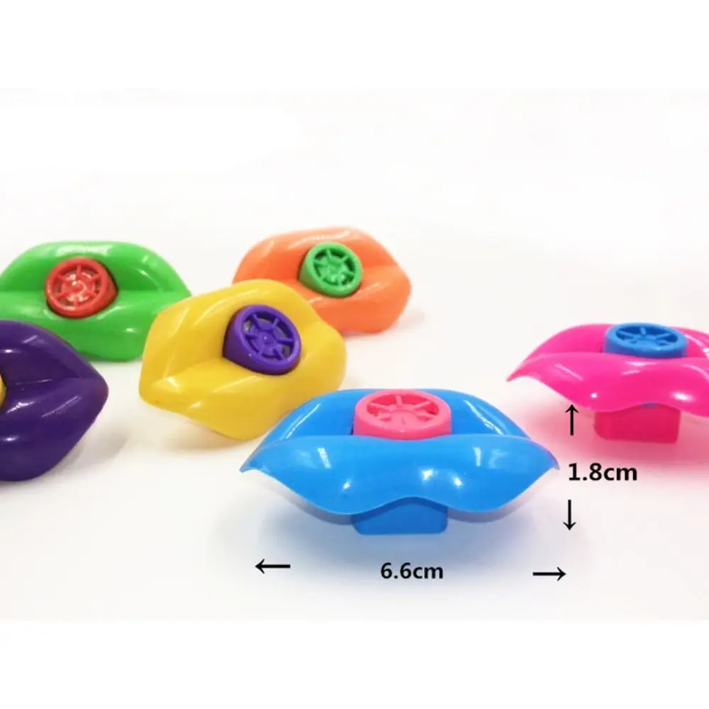 Sifflet sirène à lèvres, cadeau de prix de jeu pour enfants, Super drôle, porte-bonheur, bouche, sifflet à lèvres, sifflet en plastique en forme de lèvre