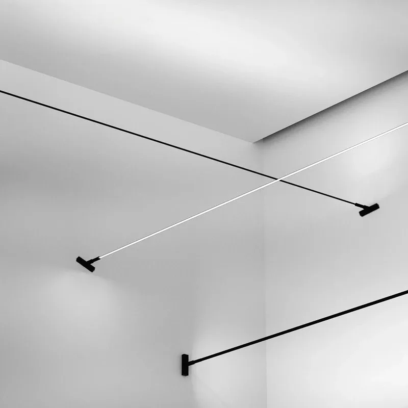 4m/6m/8m Skyline Linear Light COB LED Wall Lamp Living Room Art Exhibition Background Decor Bedroom Minimalist LED Strips