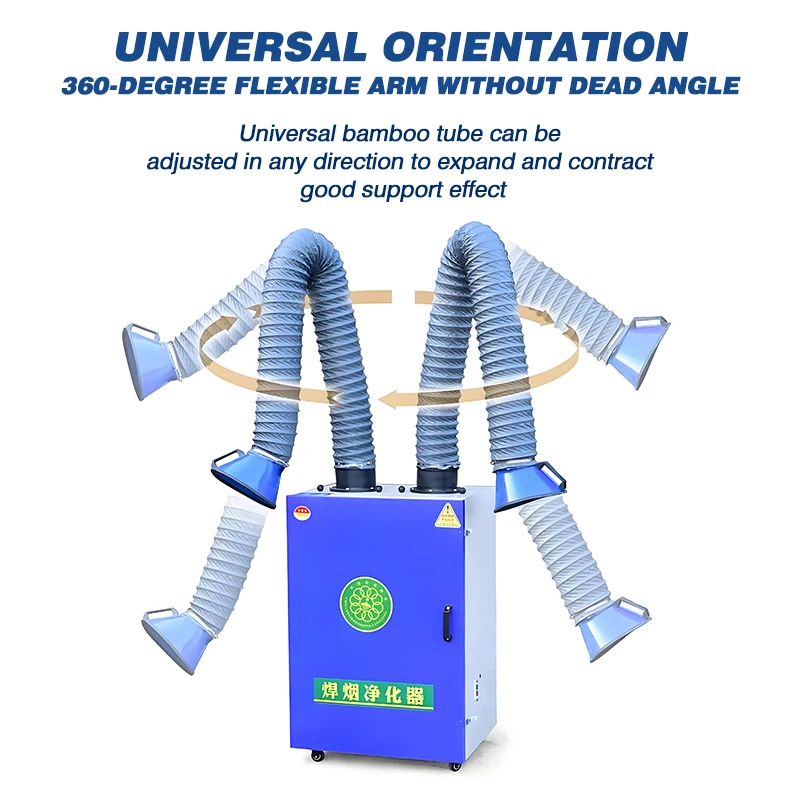 Mobile Smoke Exhaust Device New Dust Collector for Plasma Cutting and Welding Robot Mobile Welding Fume Extractor