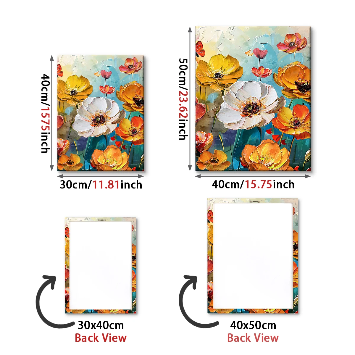 Abstract Floral Canvas Art 2
