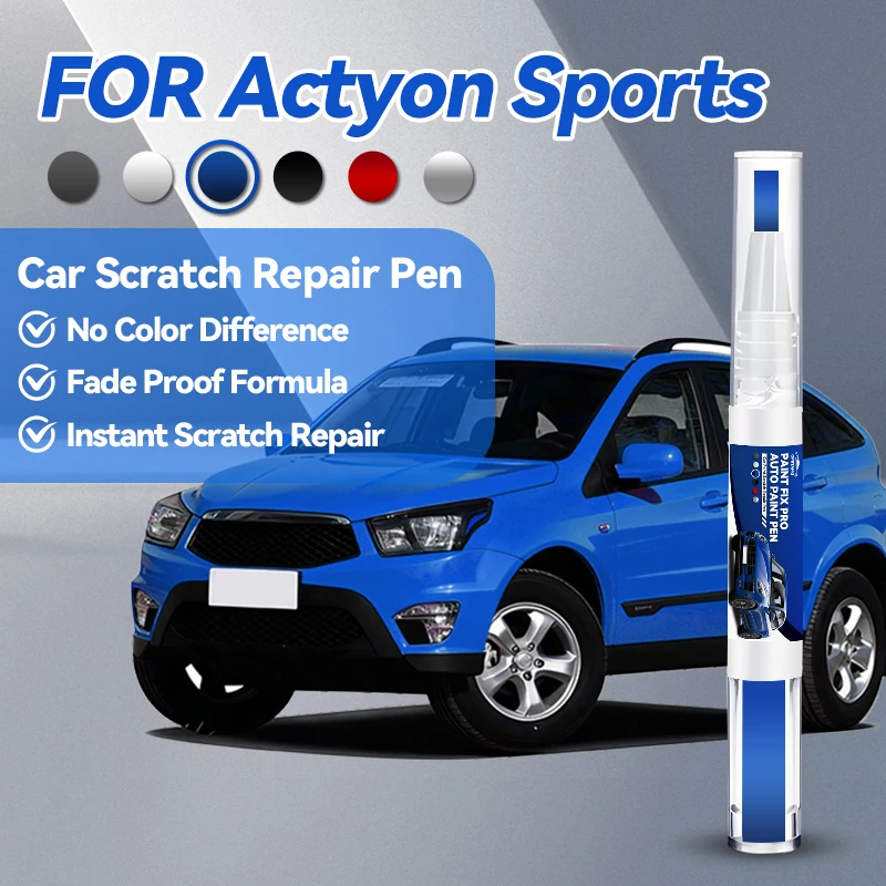 

Специализированные автомобильные аксессуары для SsangYong Actyon Sports: Карандаш для ремонта краски, средство для удаления царапин, DIY, Grand White S