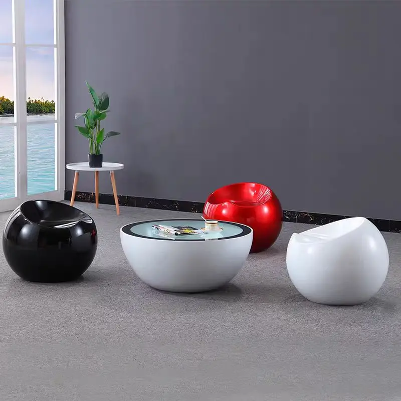 

Plastic apple-shaped chair set restaurant modern leisure fruit stool outdoor park shopping mall public furniture waterproof