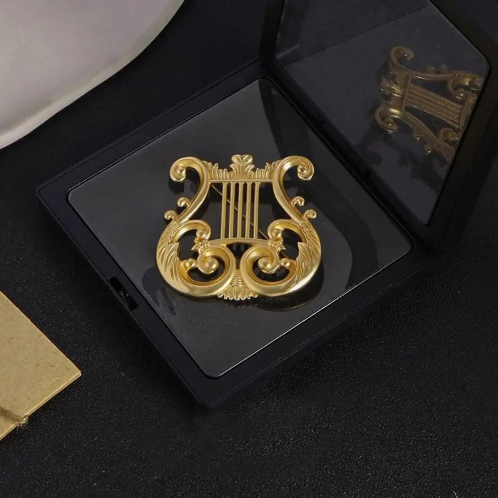 Изысканный музыкальный инструмент, восьми нот, музыкальная нота, сплав, скрипичный ключ, ювелирные изделия, золотая брошь G-ключ, меломан