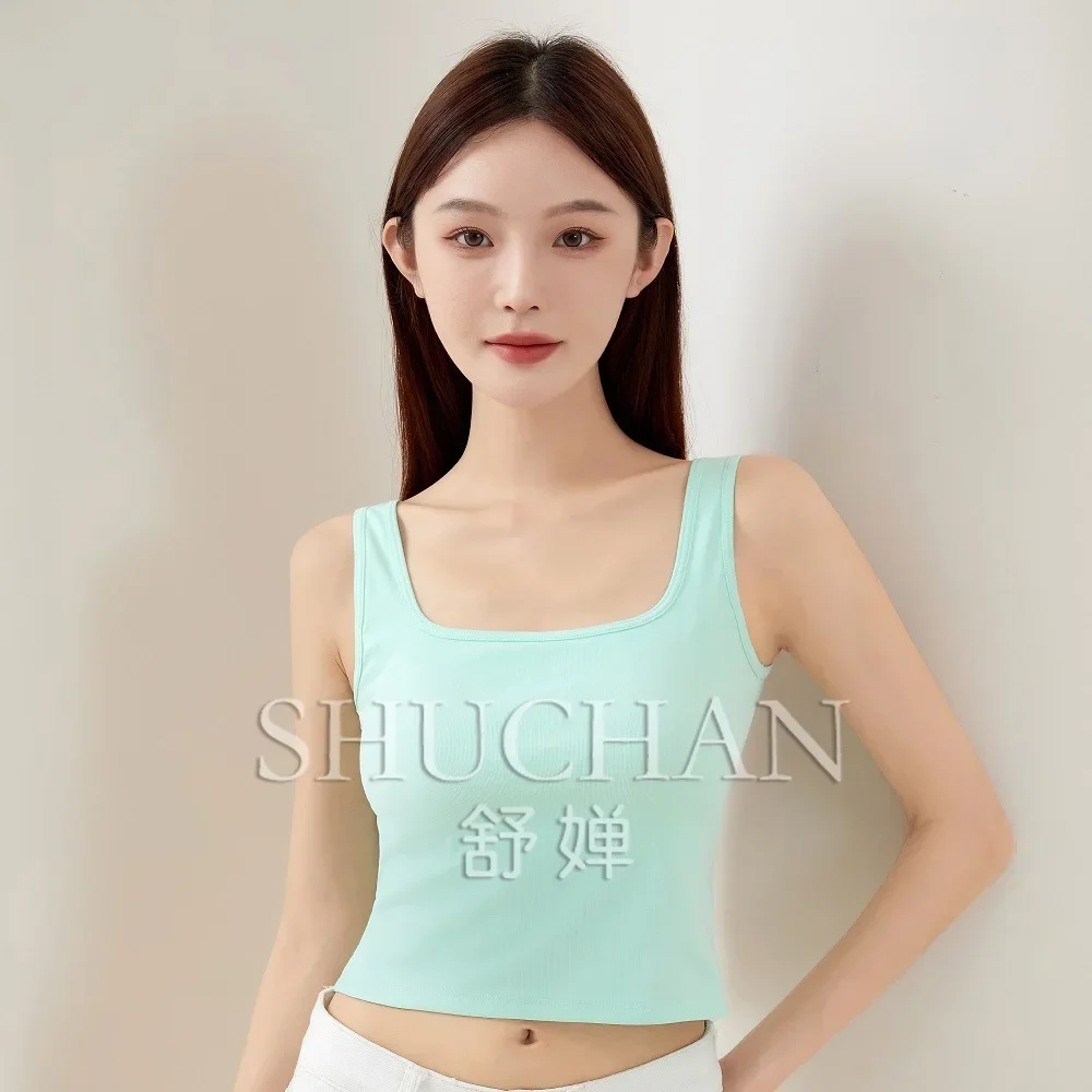 แขนกุด Bottoming TOP Spice สาวเสื้อกั๊ก Bra TOP Mujer เสื้อผ้าผู้หญิง Tank Top ผู้หญิง