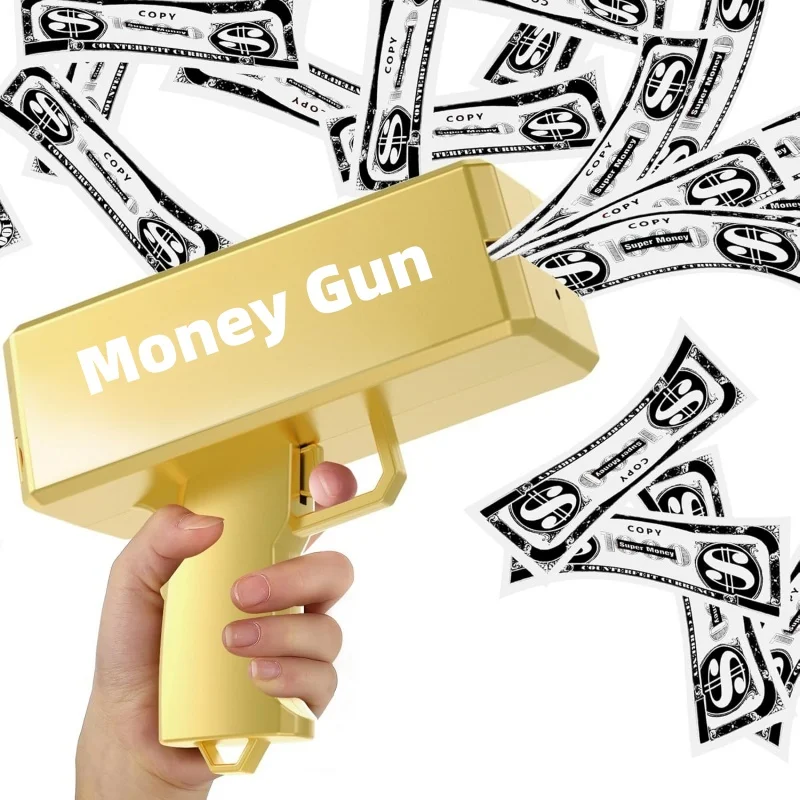 

Money Gun Shooter, Make it Rain Money Toy Gun, Prop Money Gun, Spary Cash Gun for Movies Game Party Toy Gun