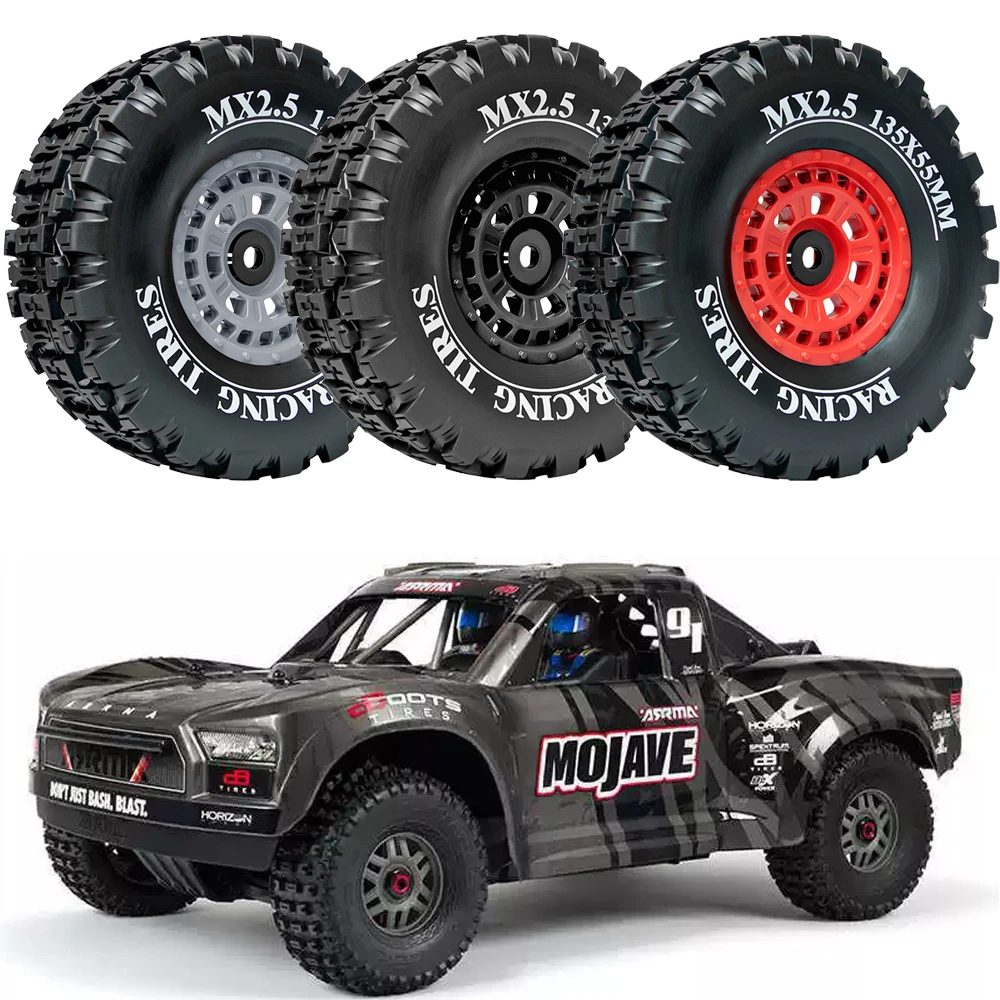 Mx2.5 Inch Special Wheel Tires For Arrma 1/8 1/7 Mojave 4s 6s Exb Unlimited Desert Racer Short Truck Highway Sand Off Road Car