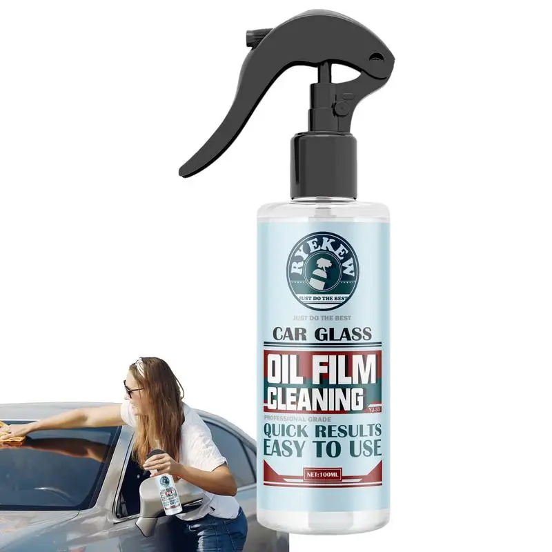 

Windshield Cleaner Spray Powerful Oil Film Remover Spray 100ml Multipurpose Cleaning Liquid Automotive Windshield Cleaner For