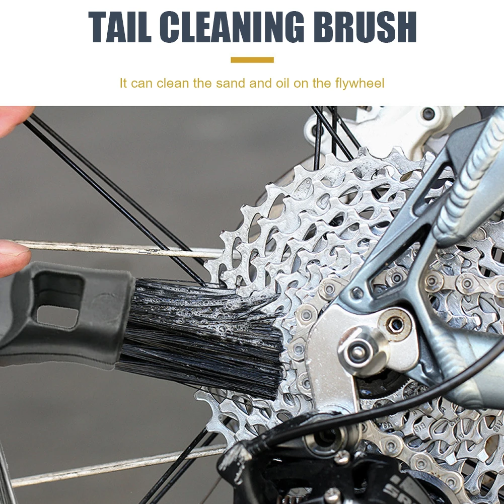 Bicycle Chain Washer Claw Brush Professional Cycling Equipment for Flywheels Cassettes Sprockets Mud Removal Cleaning Tool