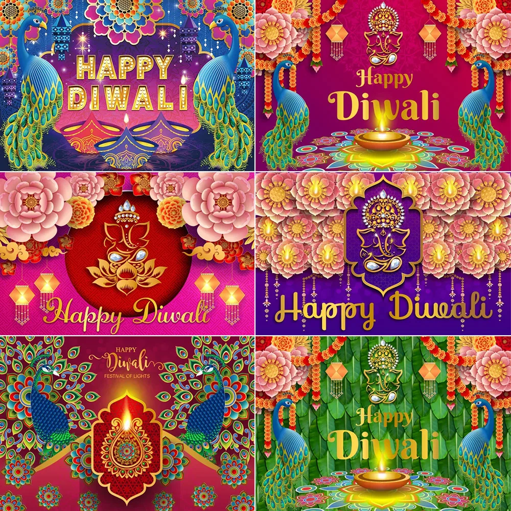 

Candle Fireworks Indian Traditional Backdrop Photo Festival Party Mural Hindu Indian Wedding Holi Flower Anniversary Background