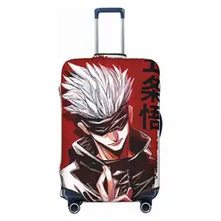 Jujutsu kaisen-satoru Gojo Print Fundas protectoras para equipaje, antipolvo, elásticas, impermeables, 18-32 pulgadas, funda para maleta, accesorios de viaje