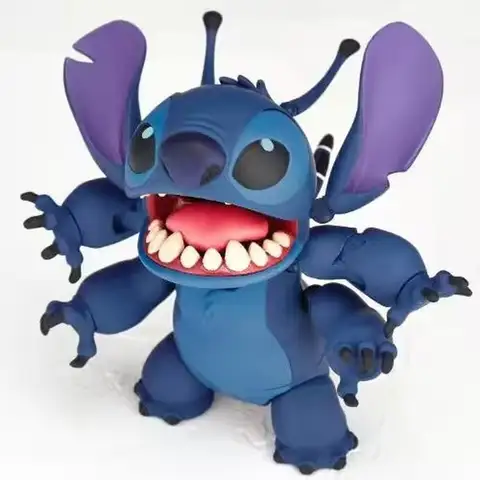 Kaiyodo Revoltech Stitch Action Figure - Joint Mobile Model Kit Toy Collection Decorative Figurine For Children Gift