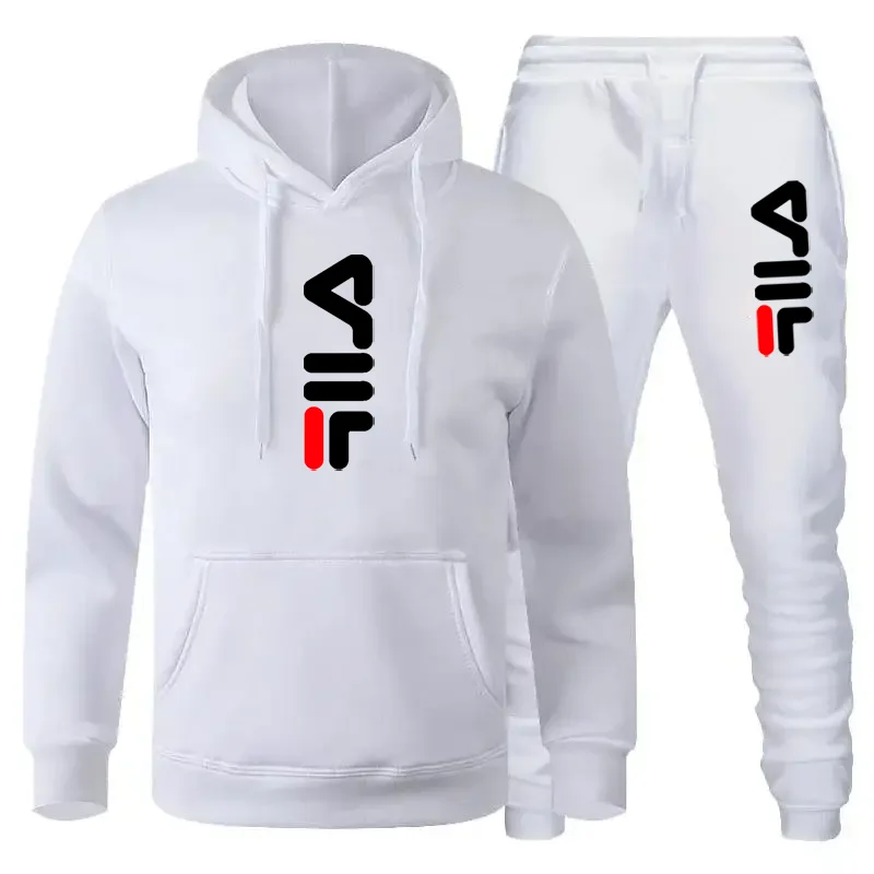 Trainings anzug setzt Herren lässig Fleece warme Hoodies Hosen 2 Stück Herren Langarm Sporta nzug männliche Pullover Hoodies Sport bekleidung