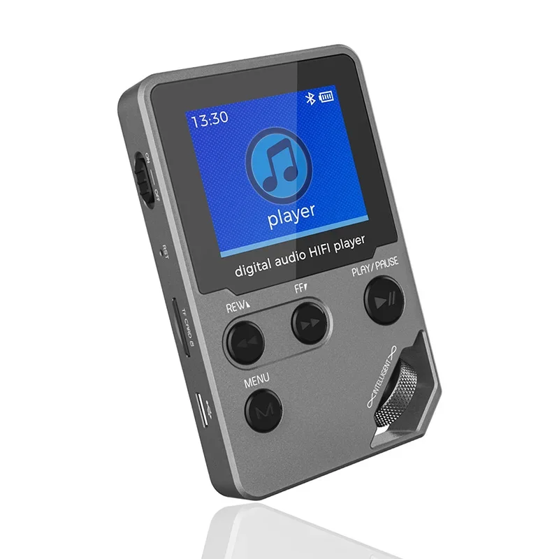 8G MP3 Player Zinc Alloy HiFi Sound Quality Entry-level Lossless Music Player, Support TF Card / FM / E-book