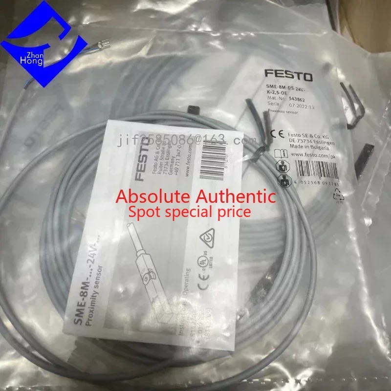 FESTO Genuine Original Stock 1Set/5PC 543862 SME-8M-DS-24V-K-2,5-OE , Available in All Series, Price Negotiable