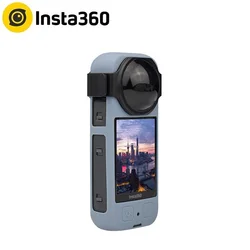 Insta360 X3 Body Silicone Protective Case With Anti Loss Rope Adjustable Safety Wrist Strap Lens Guards Cap Accessories