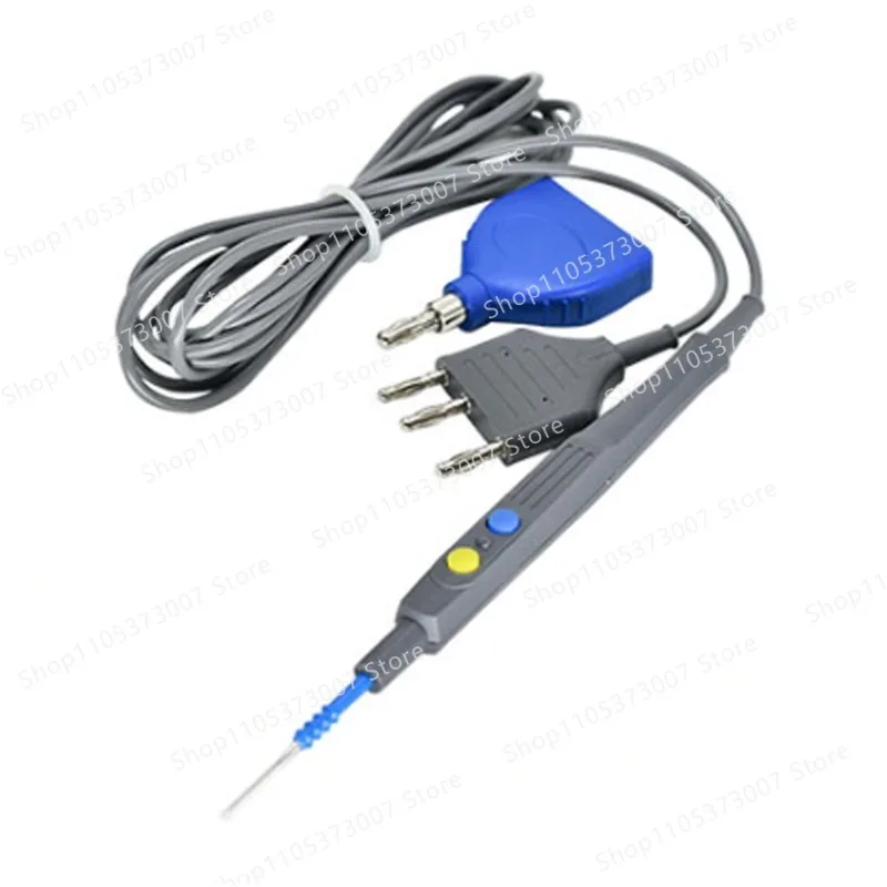 Reusable hand control pencil surgical electrode for high temperature reusable high frequency electrosurgical pen