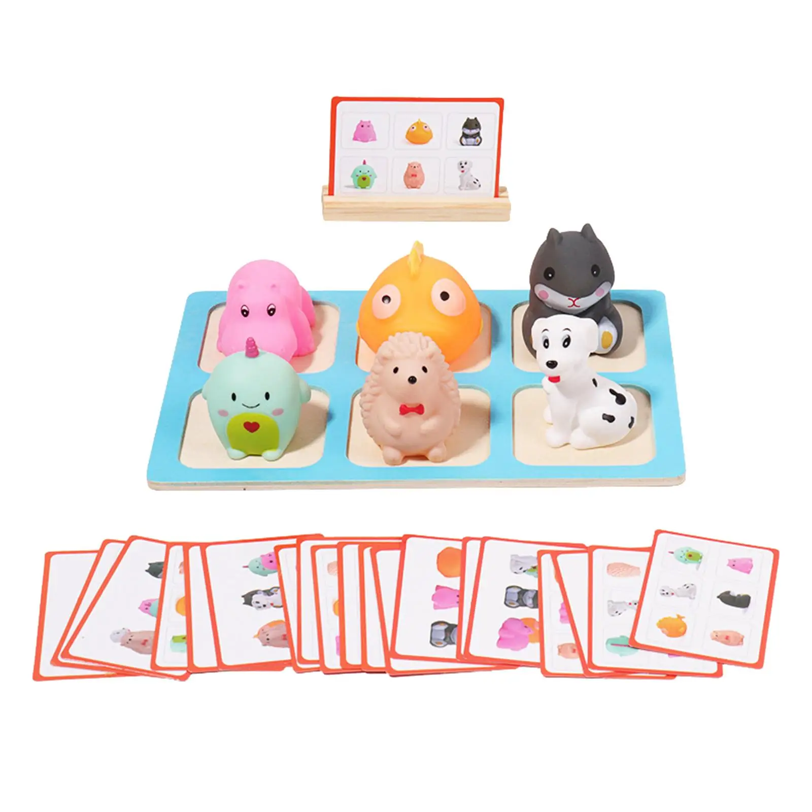 Toddlers Animal Thinking Board Game Cute Soft Gifts Learning Toys for Toddlers for Home Infant 2 to 3 Years Old Boys Girls Kids