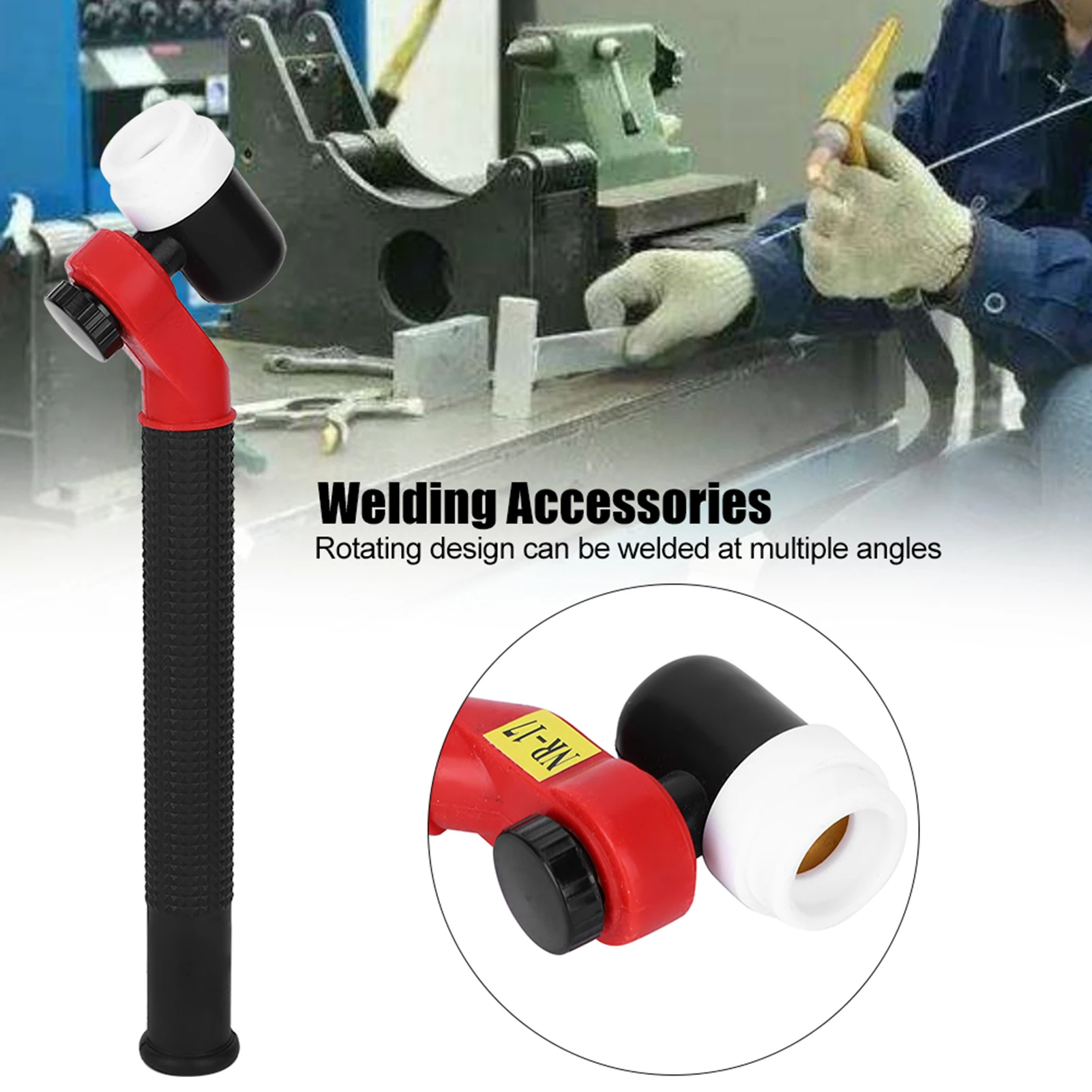 

Swivel Neck Welding Torch Head Welding Torch Head Air Cooled Swivel Neck Weld Equipment Accessories NR‑17 Welding Accessories