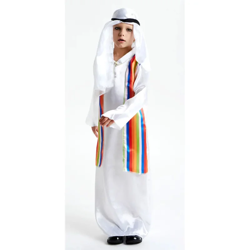 Umorden Jungen Männer Arabia Arabischer Arabischer Scheich Prinz Kostüm Cosplay für Kind Kinder Purim Halloween Kostüme Kostüm OI4794