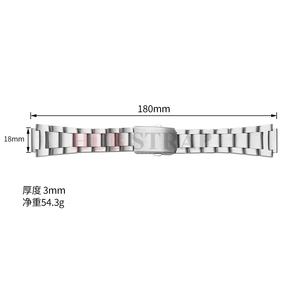 Stainless Steel Watchband for Casio AE1200/1300 18mm Strap for F-91W F84 F105/108/218 A158W/168 Men Women Metal Bracelet Belt image 6