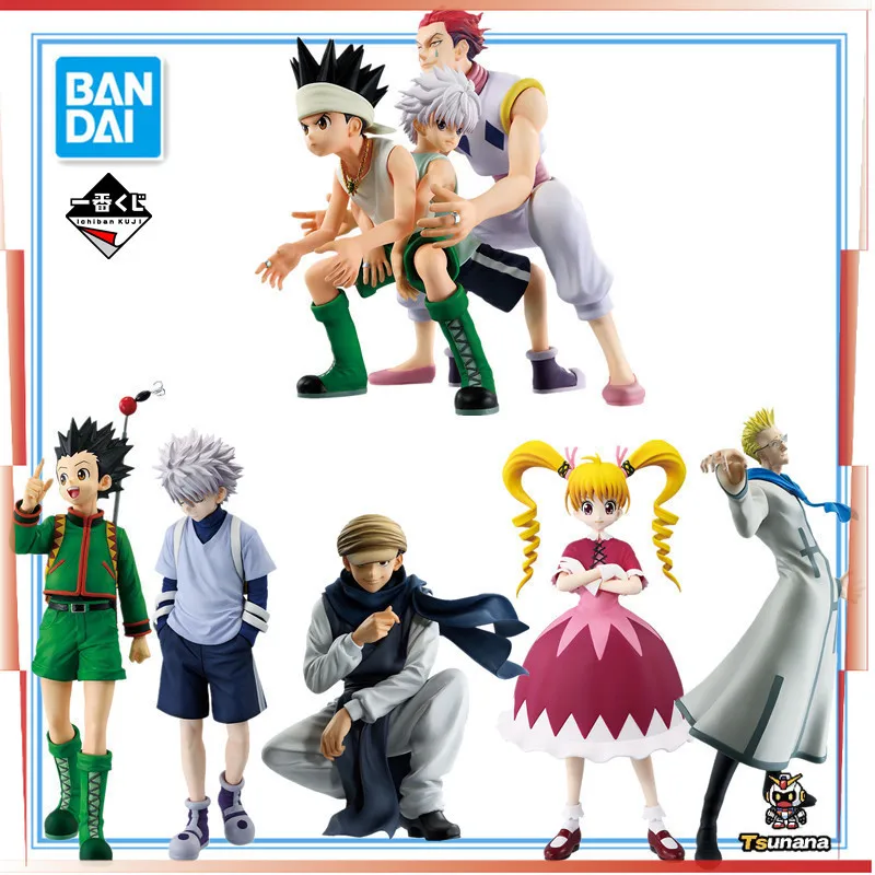 

В наличии Bandai Hunter×hunter Ichiban KUJI GON·FREECSS Killua Biscuit Hisoka Аниме Фигурка Коллекционная модель игрушки подарки