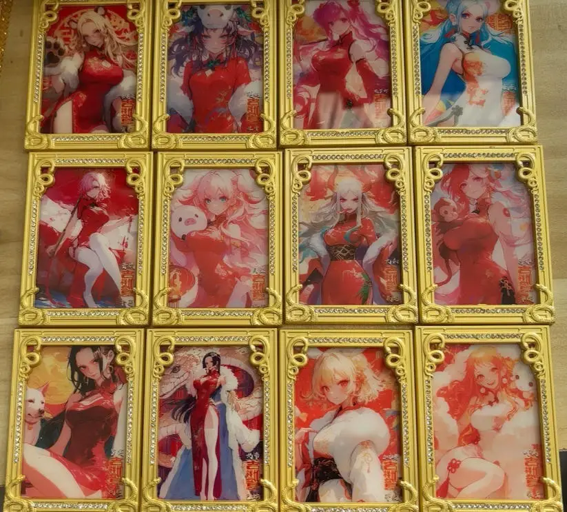 Japanese Anime ONE PIECE Card Set Zodiac Diamond Cards Vinsmoke Reiju Nami Yamato Nefertari D. Vivi Kalifa Collectible Cards