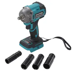 Heimerdinger 18V 550NM 1/2 brushless cordless impact wrench compatible with makita battery for car, truck repair