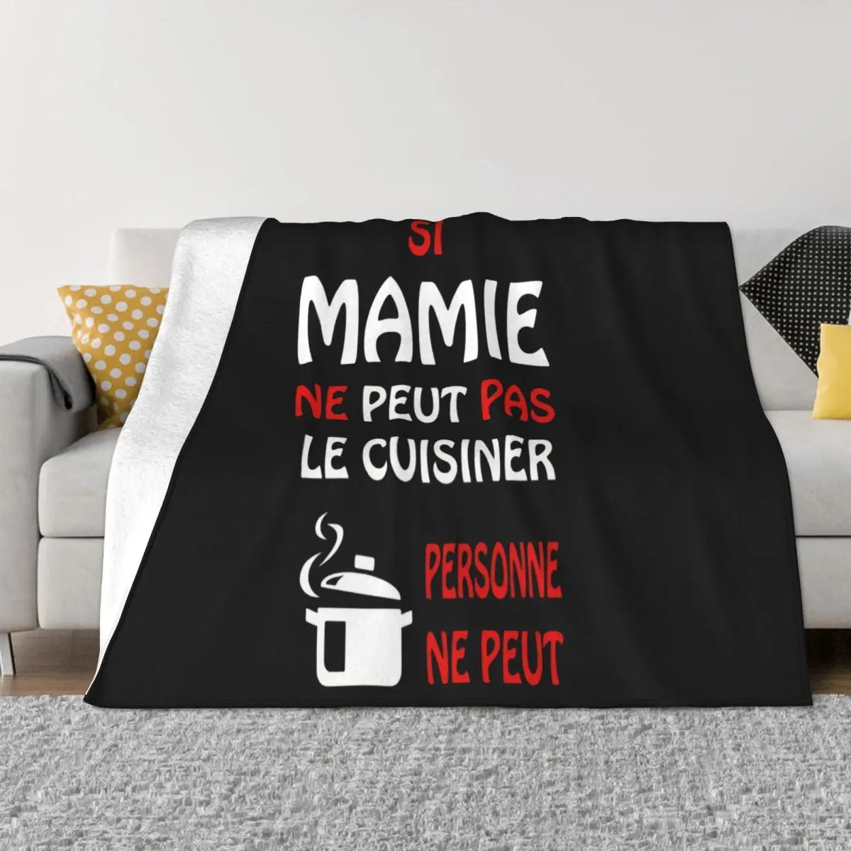 Personnalise Mamie Idee Cadeau Mamy Maillot Fete Des Grand Mere F002 Surprise Different Cheap Price Throw Blanket