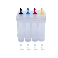 4 Color 85ML DIY Continuous Ink Supply System Outer Ink Tank Universal CISS Refill Kit For Epson Canon HP Brother Inkjet Printer