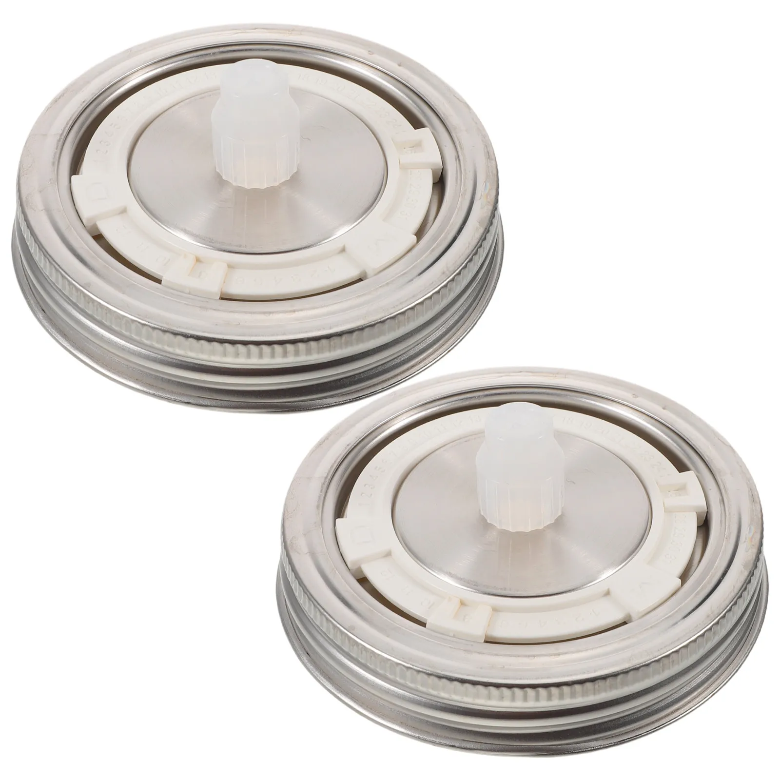 2Pcs Airlock Fermentation Lids Stainless Steel Wide Mouth Mason Jar Caps Leakproof for Pickle Ferment Home Fermenting Supplies - view 6
