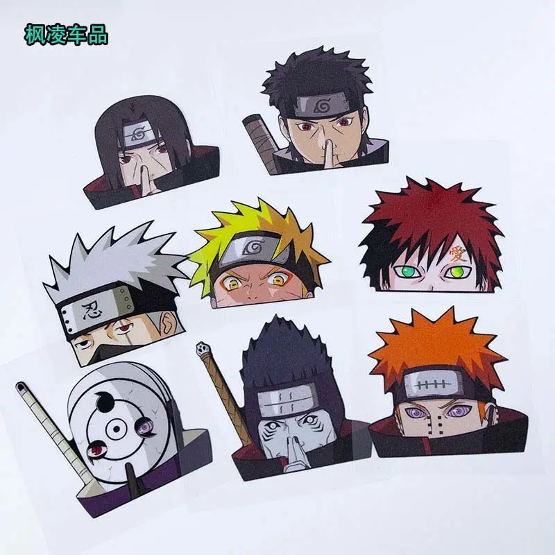 

Наруто аниме автомобильная наклейка для окон двери автомобиля маскирующая наклейка Итачи зонд фигурка забавные наклейки украшения детские игрушки