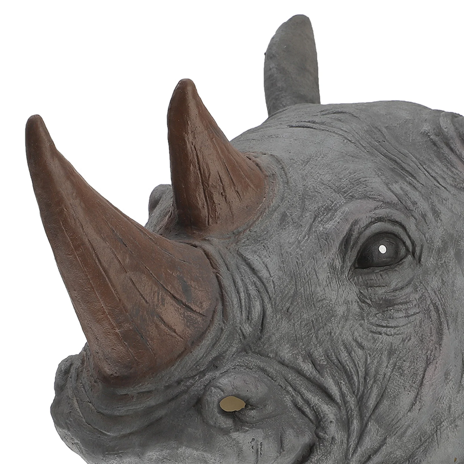 

Latex Rhino Animal Headwear Durable Lightweight Halloween Cosplay Mask Party Prank Photo Props Funny Halloween Hat