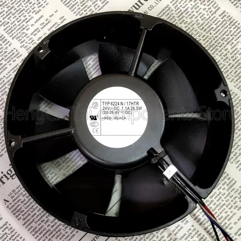 Original 100% Working 6224N/17HTR 24V 1.1A 26.5W Fan