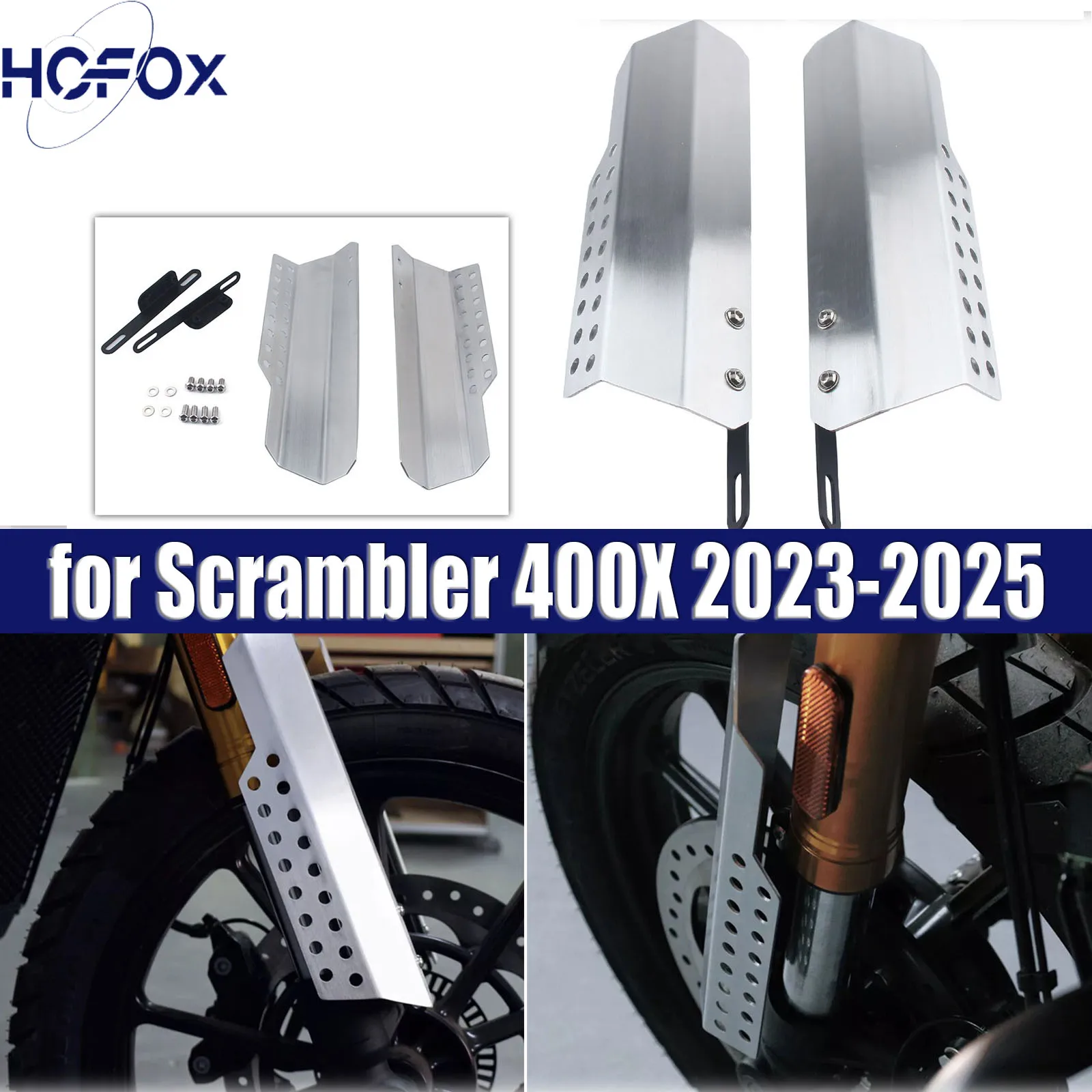 

Для Scrambler 400X 2023-2025 400 2023-2025 Защитный чехол амортизатора передней вилки