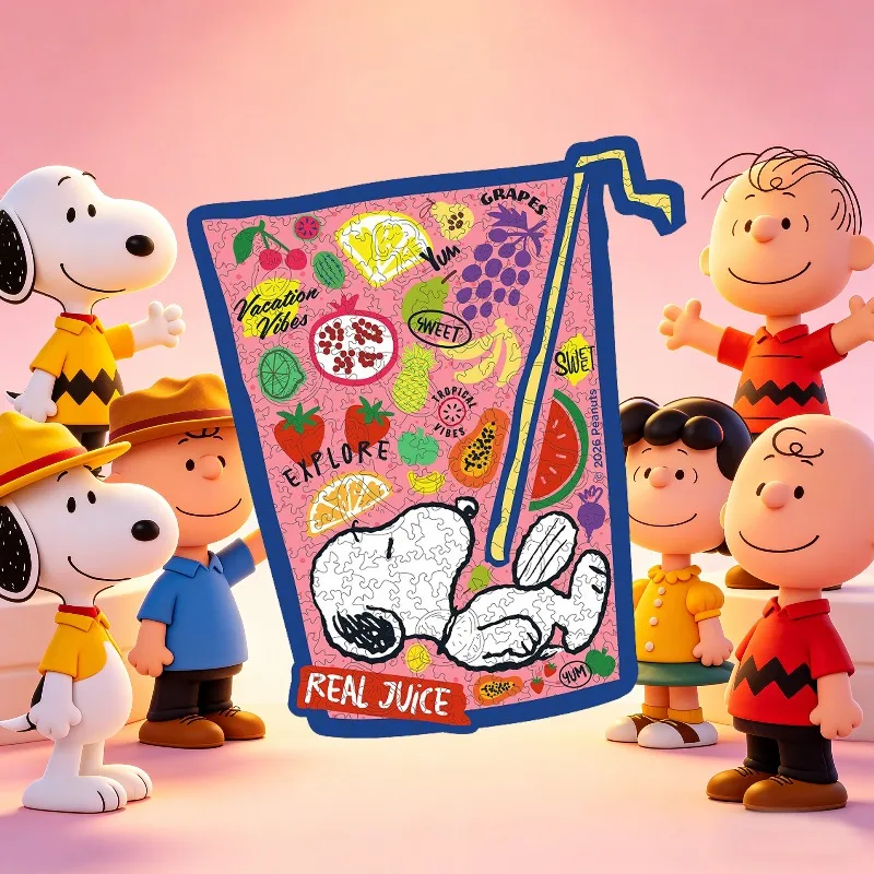 

Wooden Puzzles Adult Peanuts Anime Real Juice Creative Irregular Jigsaw Intellectual Game Art Decor Fashion Collection Toy Gift