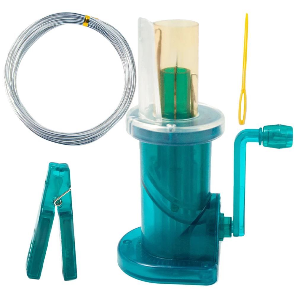 

1Set Home DIY Knitting Mill Portable Spool Knitter for Light Thread Thin Yarn Crafting and Braiding Knitting Mill