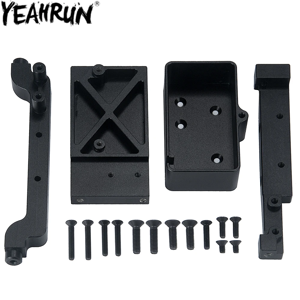 

YEAHRUN RC Car Receiver Electronics Equipment Box for 1/6 RC Crawler Axial SCX6 AXI05000 Upgrade Parts