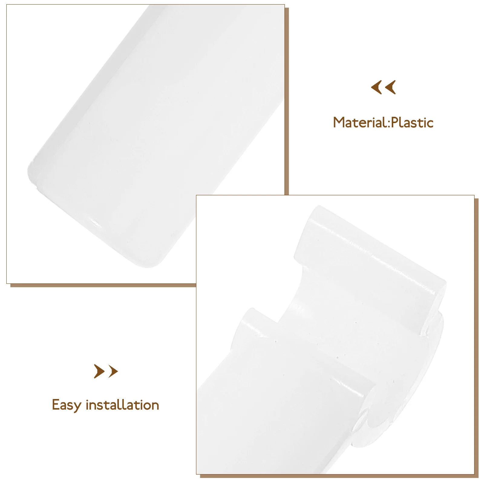 

4Pcs Plastic Small Buckle for Mosquito Netting Sturdy Bracket Rod Clip Reusable Fixing Clip for Net Mounting Reliable Hold