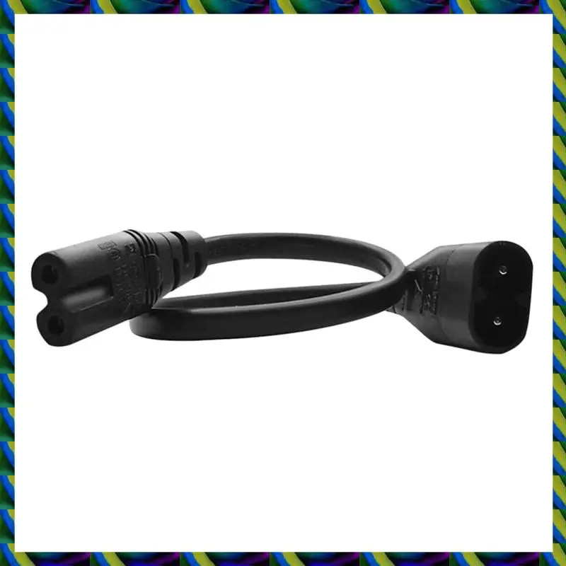 يوميا IEC 320 2-Pin C7 أنثى إلى C8 ذكر الشكل 8 محول الطاقة تمديد كابل لمكبر الصوت والطابعة