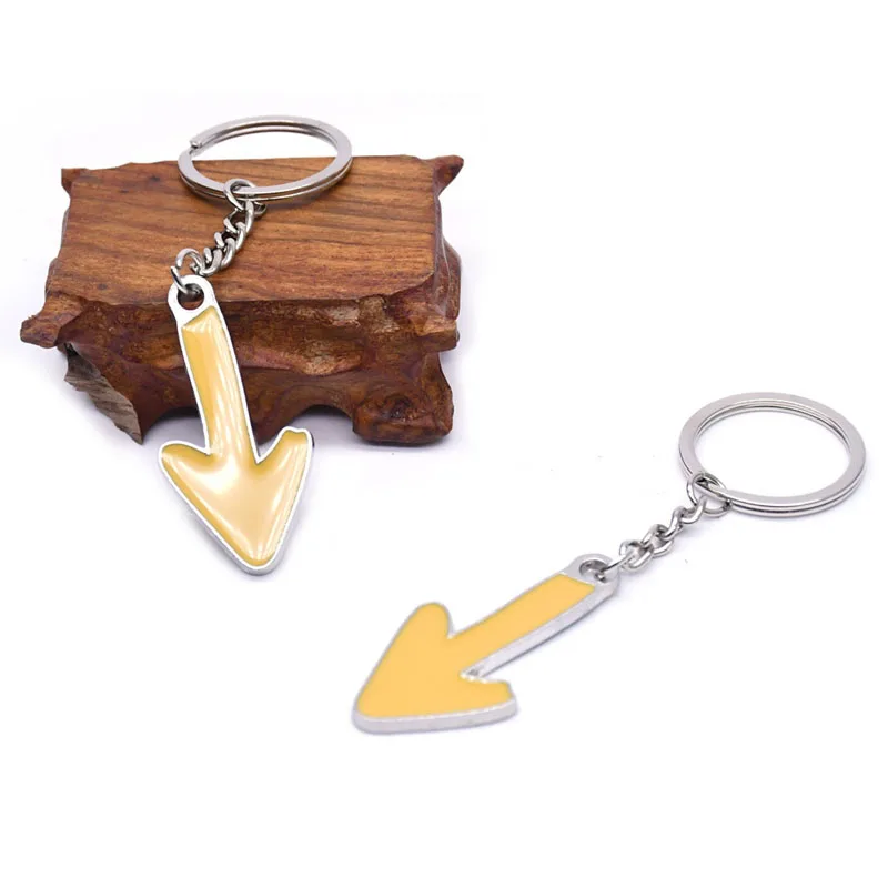 Metal Yellow Arrow Key Chains Religious Church Gifts