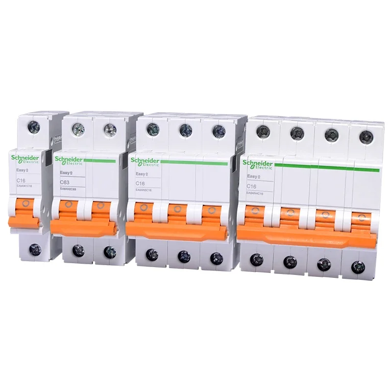 Schneider Electric Easy9 Air Switch Type-C 1P/2P/3P/4P Household Small Circuit Breaker 6A ~ 63A Micro-Break EA9AN