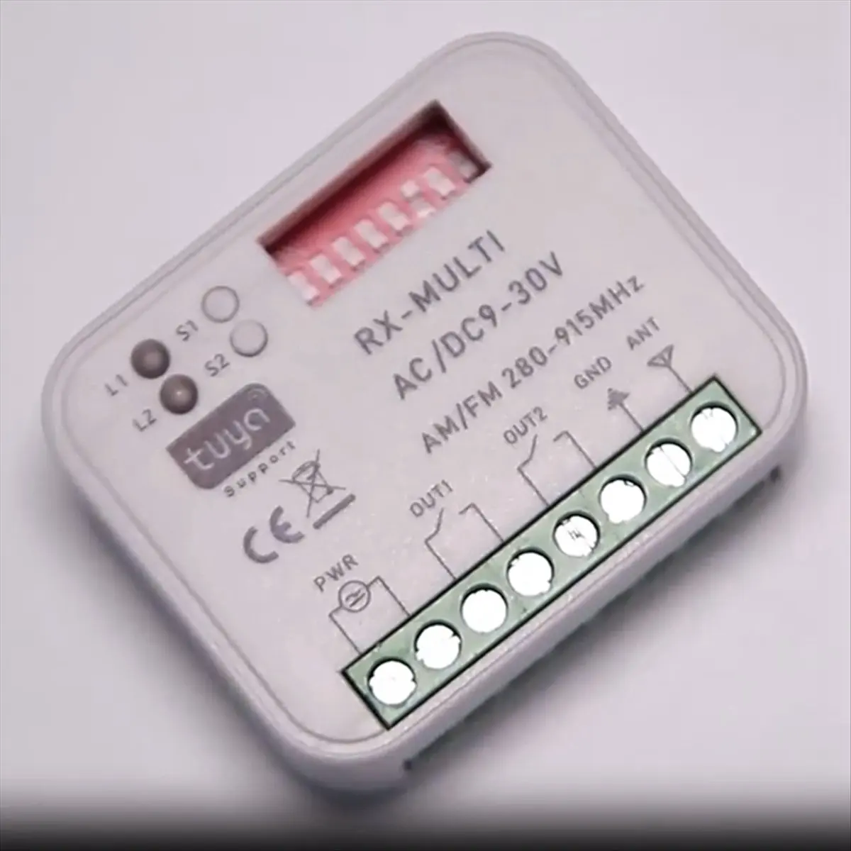 ABFW Smart WiFi Universal Multi-Frequency Receiver Switch Remote Relay Tuya Garage Door Home Automation Tuya WiFi AC 85-250V