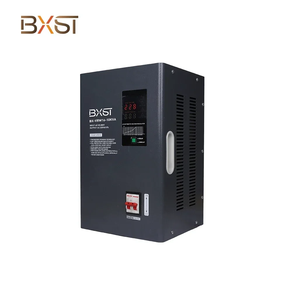 202620BX-VRW16-10KVA Single Phase Relay Control AC Current LED Display Voltage Regulator 220V Power Voltage Regulator
