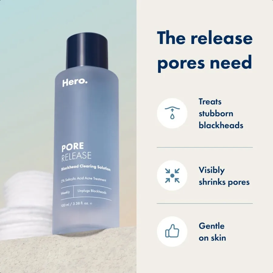 Pore Release Blackhead Clearing Solution Exfoliating 2 Salicylic Acid Toner Featuring AHA and PHA Blackhead Remover Toner 100 m