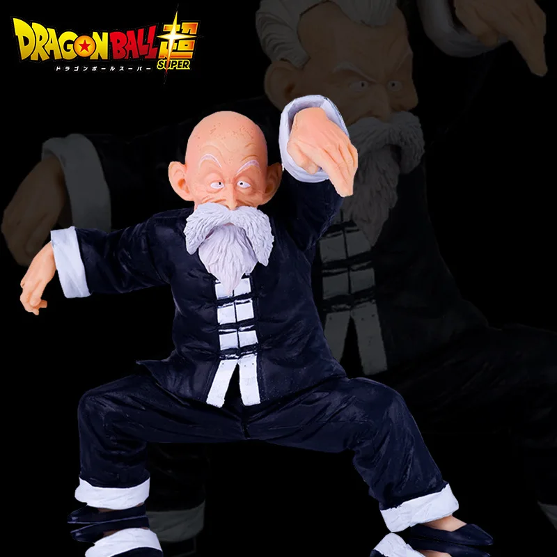 Figura de Dragon Ball Muten Roshi cadenas fuertes Jackie Chun Figura cabeza reemplazable Pvc Gk colección de figuras de acción modelo juguete para regalo