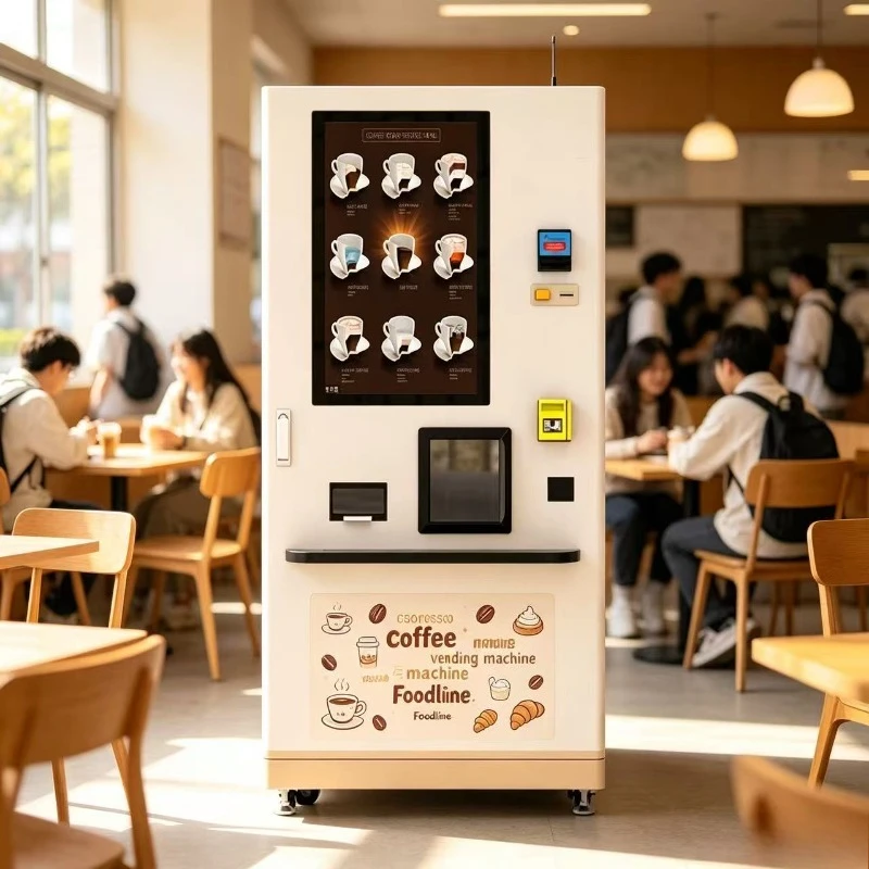 FL Commercial Grade Coffee Vending Machine Multiple Flavors Touch Screen Ice Maker Customized Popular Best Selling